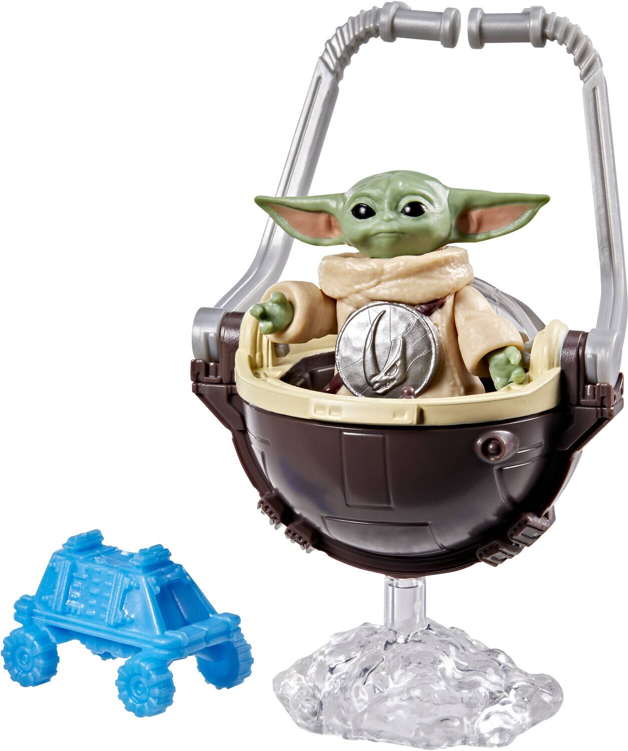 Alt View 1. Hasbro - Star Wars - ActionVerse - Grogu Action Figure & Accessories   - COLLECTIBLES - Multicolor.
