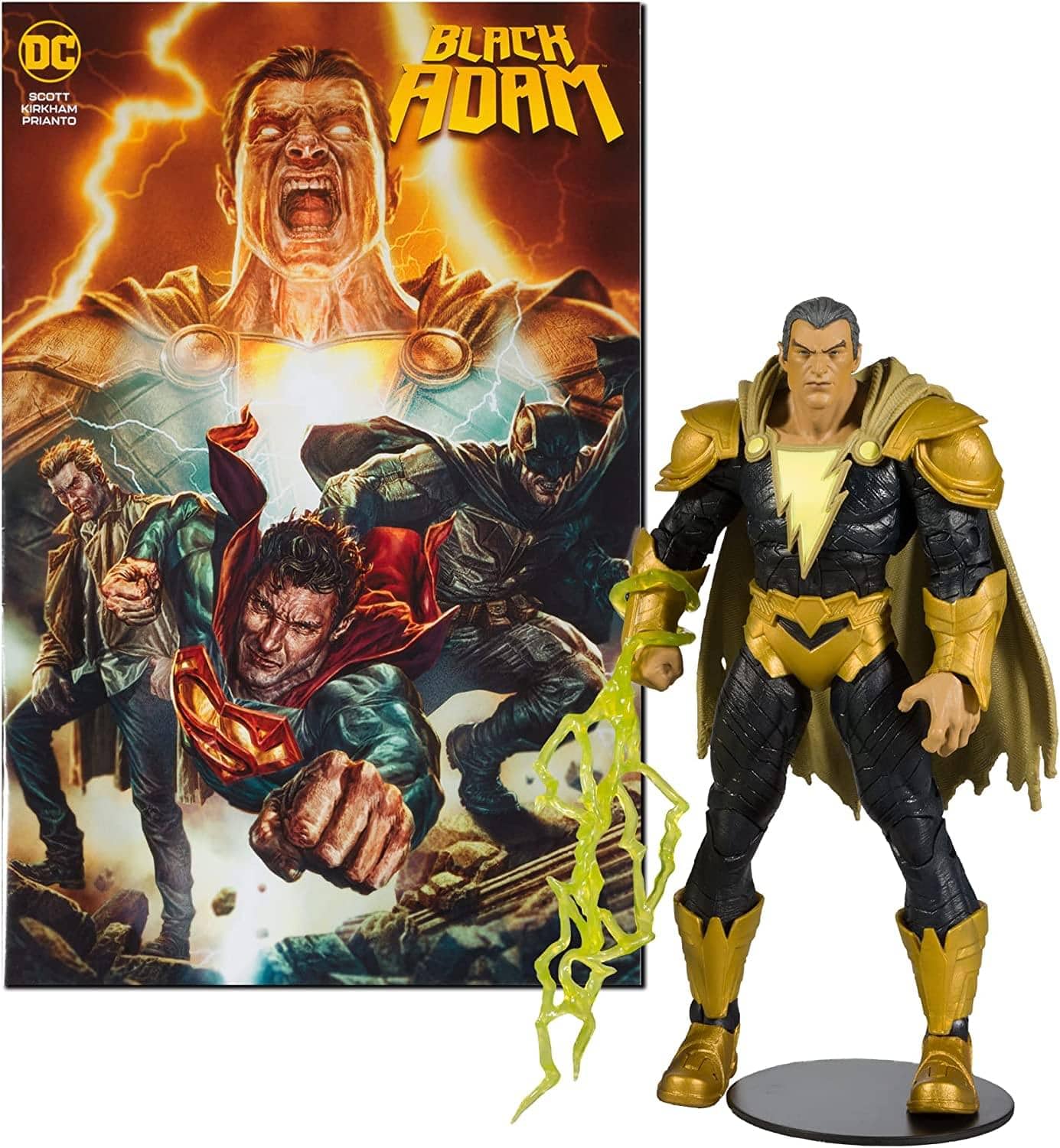 McFarlane Toys - DC Direct Adam 7 Inch Action Figure With Comic - Black