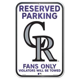 WinCraft - Colorado Rockies 11" x 17" Indoor/Outdoor Reserved Parking Sign - Multicolor