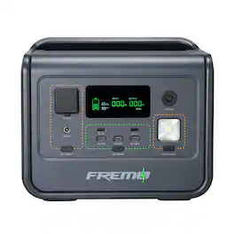 Fremo - X800 Portable Power Station (512 Wh Capacity) - Gray