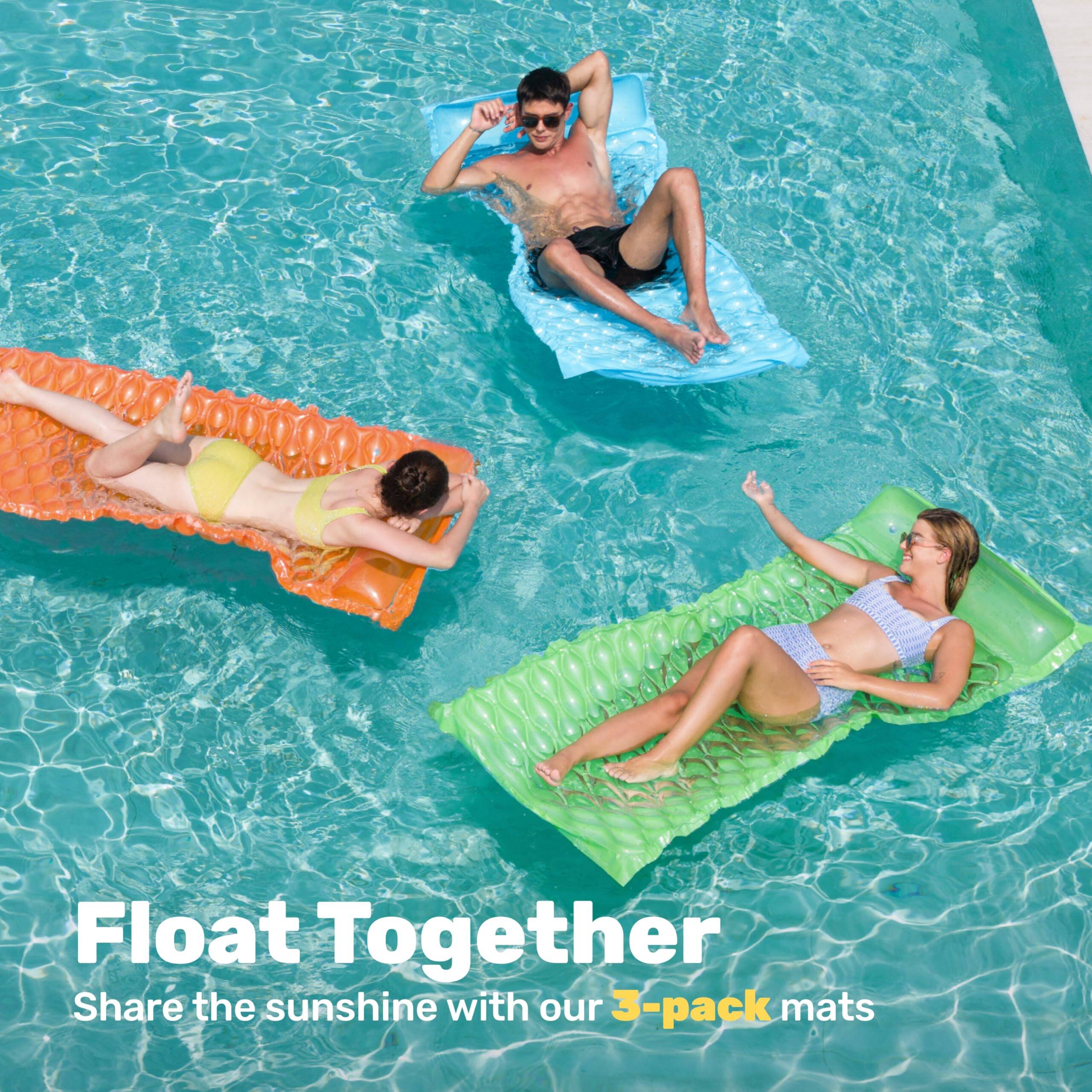 Float Together  
Share the sunshine with our 3-pack mats