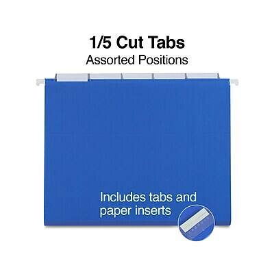 1/5 Cut Tabs  
Assorted Positions  

Includes tabs and paper inserts