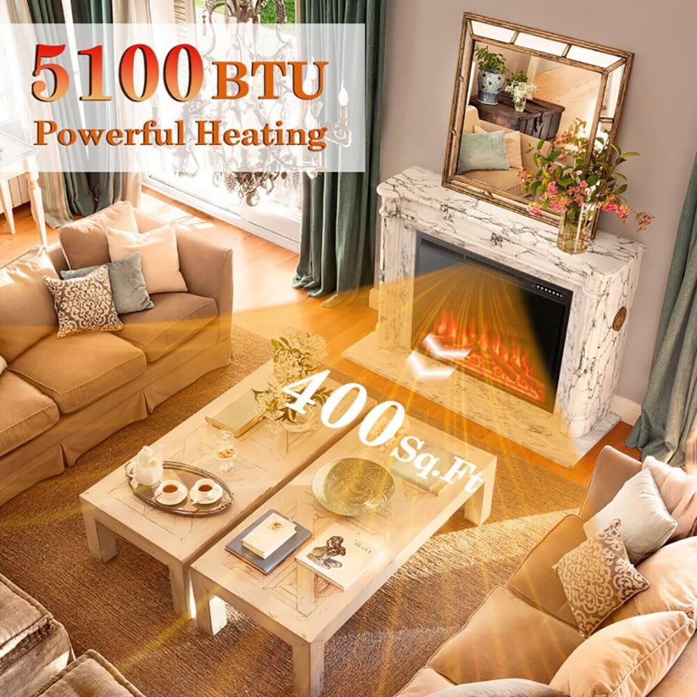 5100 BTU Powerful Heating  
400 Sq.Ft