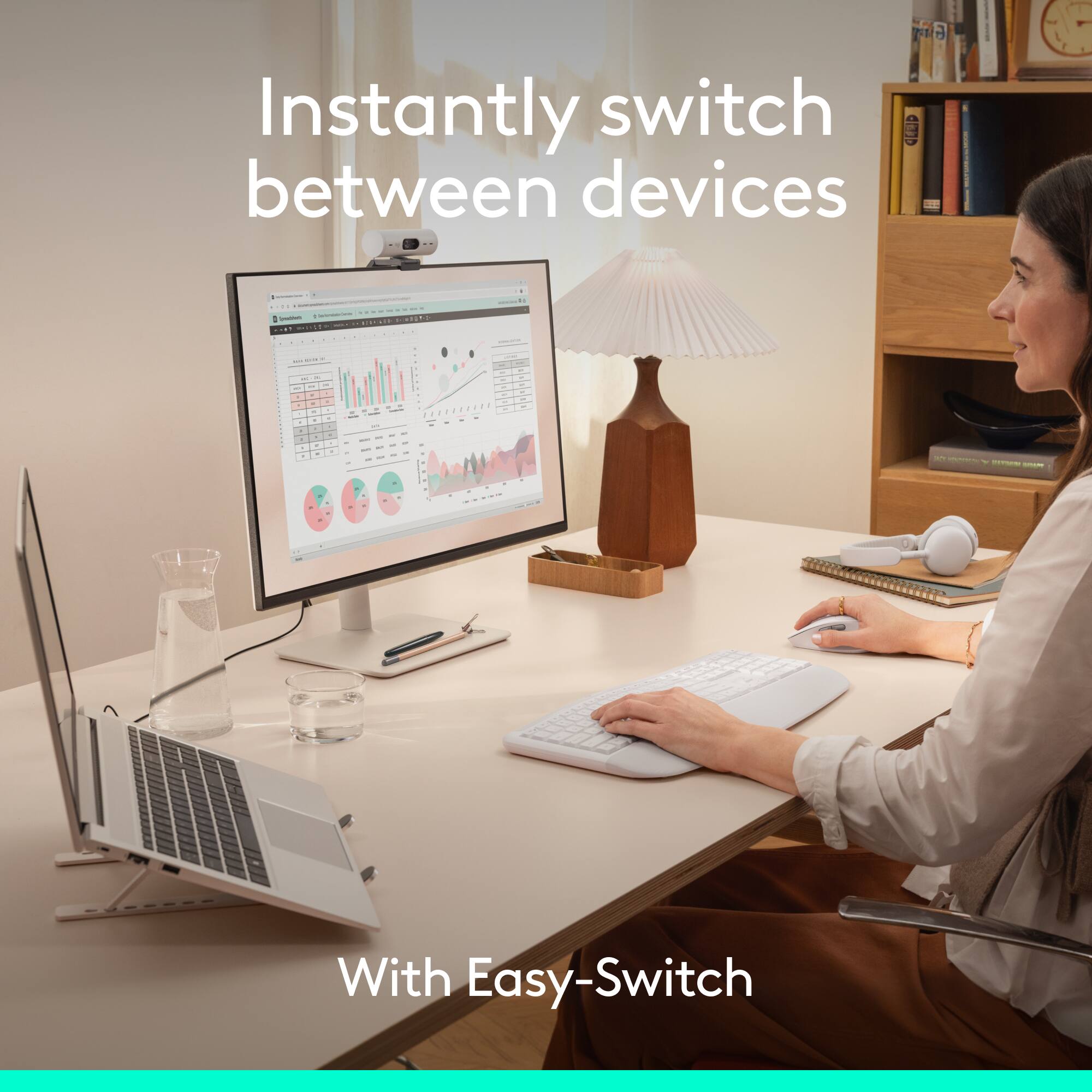 Instantly switch between devices  
With Easy-Switch