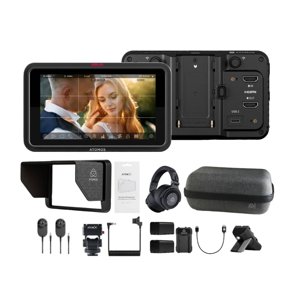Atomos - Ninja TX GO with Creator Kit for 5-Inch Monitors and Universal Power Kit