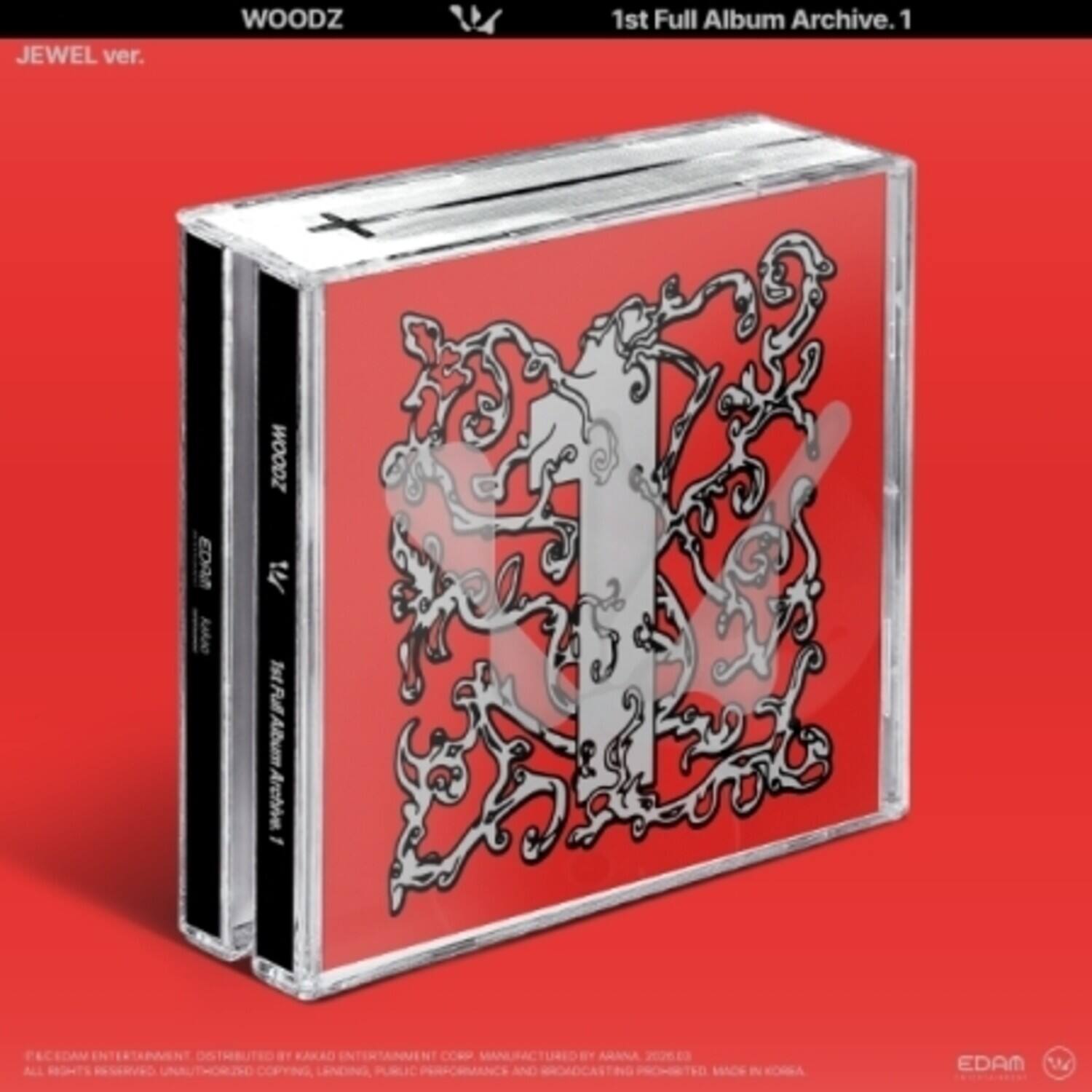 JEWEL ver.
WOODZ
1st Full Album Archive.1
EDAM ZOOM
1st Full Album Archive.1
ALL ENTERTAINMENT
KAKAO EDAM
EDAM