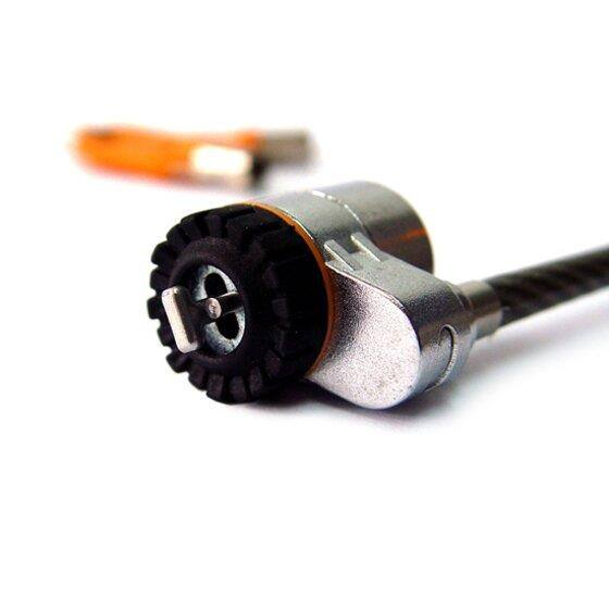 Back. Kensington - MicroSaver Keyed Laptop Lock Patented T-Bar Carbon Steel 6ft Cable Universal Security Slot Compatibility K64068F.