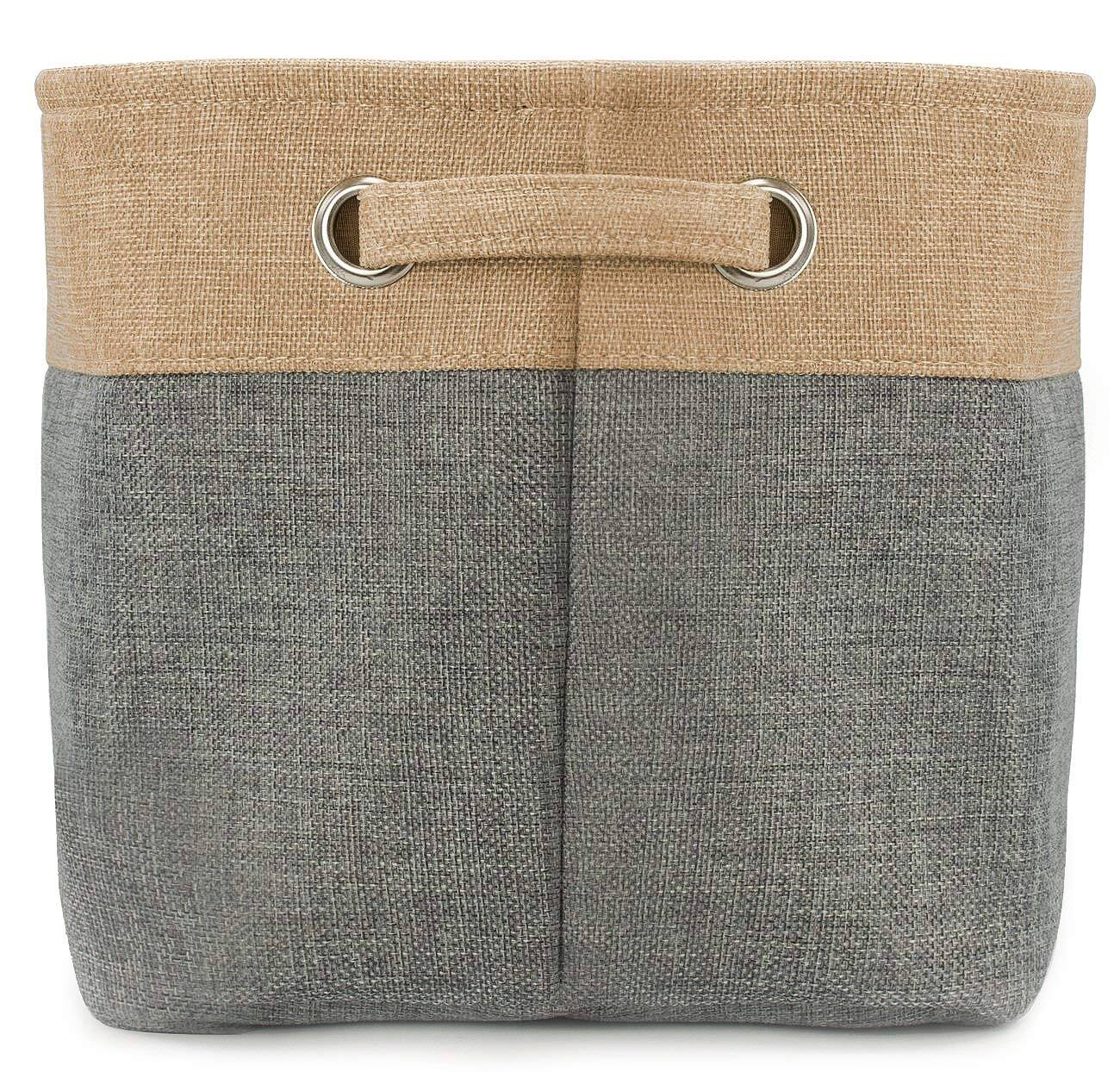 Alt View 3. Sorbus - Sorbus Collapsible Basket With Handles For Towels & Clothes (Single) - 15" L x 10.75" W x 9.50" H - Gray.