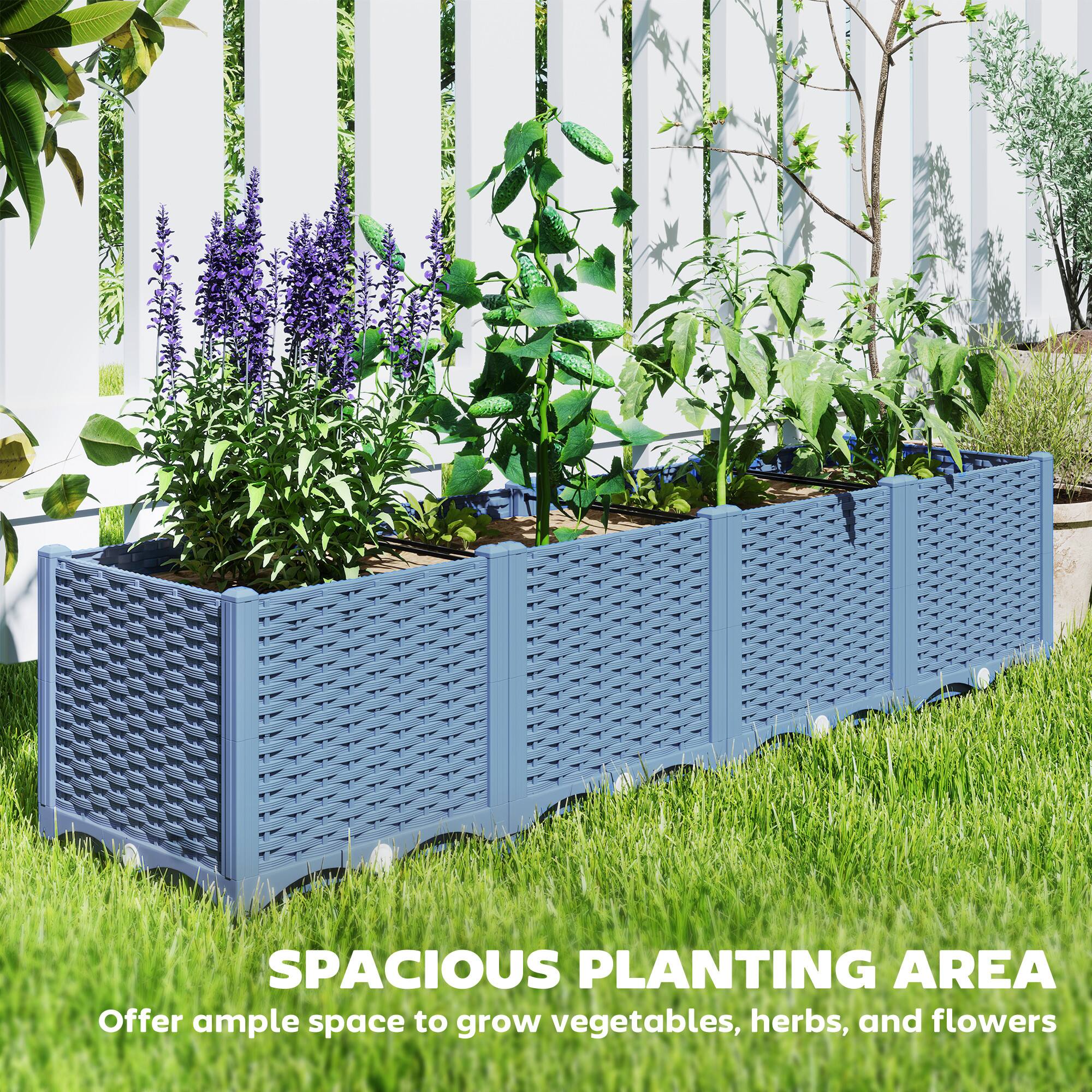 SPACIOUS PLANTING AREA
Offer ample space to grow vegetables, herbs, and flowers