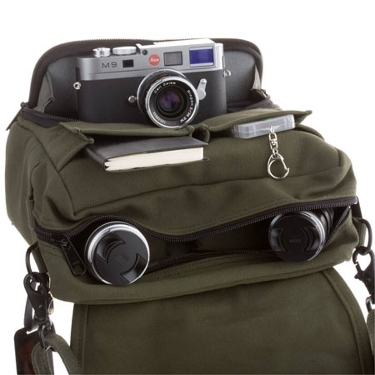 Alt View 1. Domke - Domke F-5XC Large Shoulder / Belt Canvas Camera Bag - Olive.