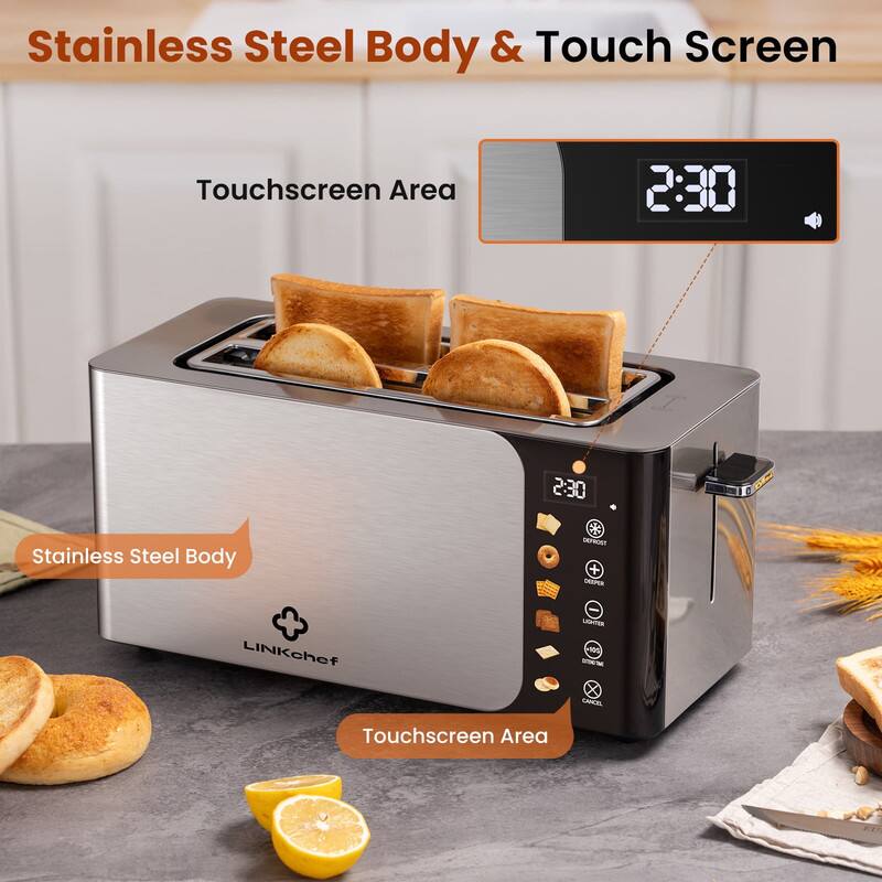 Stainless Steel Body & Touch Screen

Touchscreen Area

Stainless Steel Body

Touchscreen Area