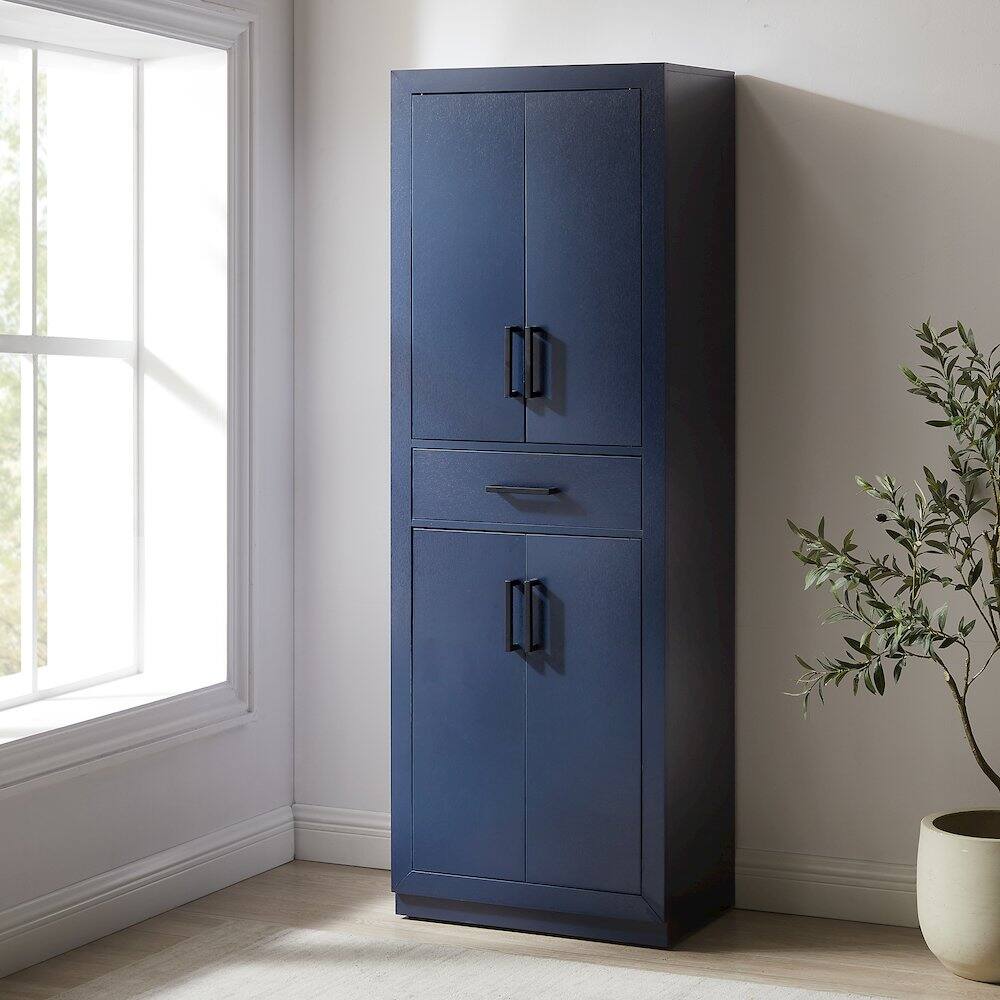 Alt View 8. Crosley Furniture - Isla Kitchen Storage Pantry - Navy.