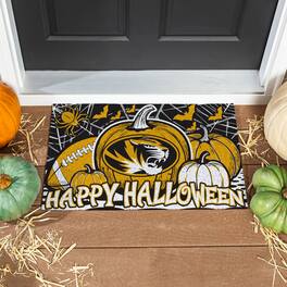 Evergreen Enterprises - Missouri Tigers 28" x 16" Happy Halloween Turf Door Mat - Multicolor