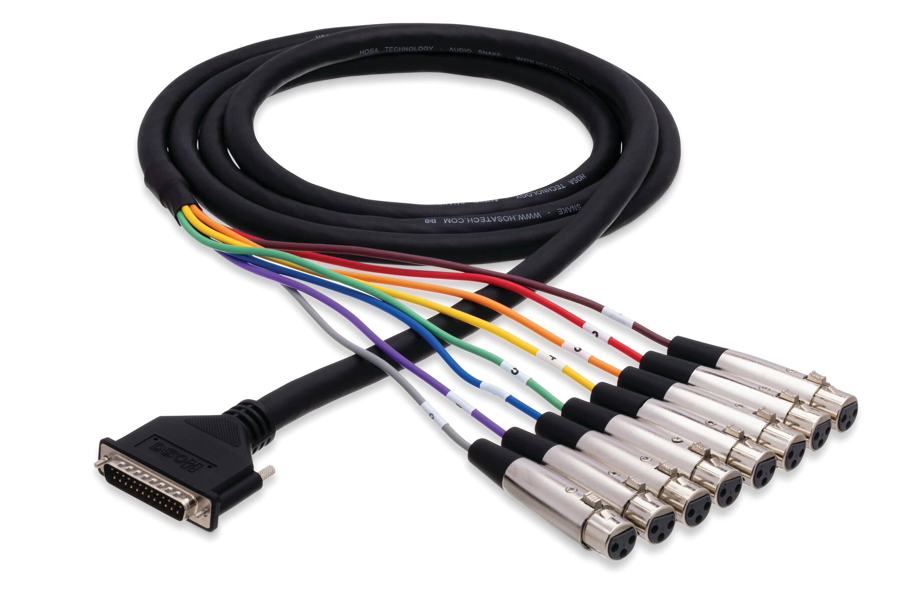 HOSA - Balanced Snake, XLR3F to DB25, 3 m Misc Cords Cables Headphones