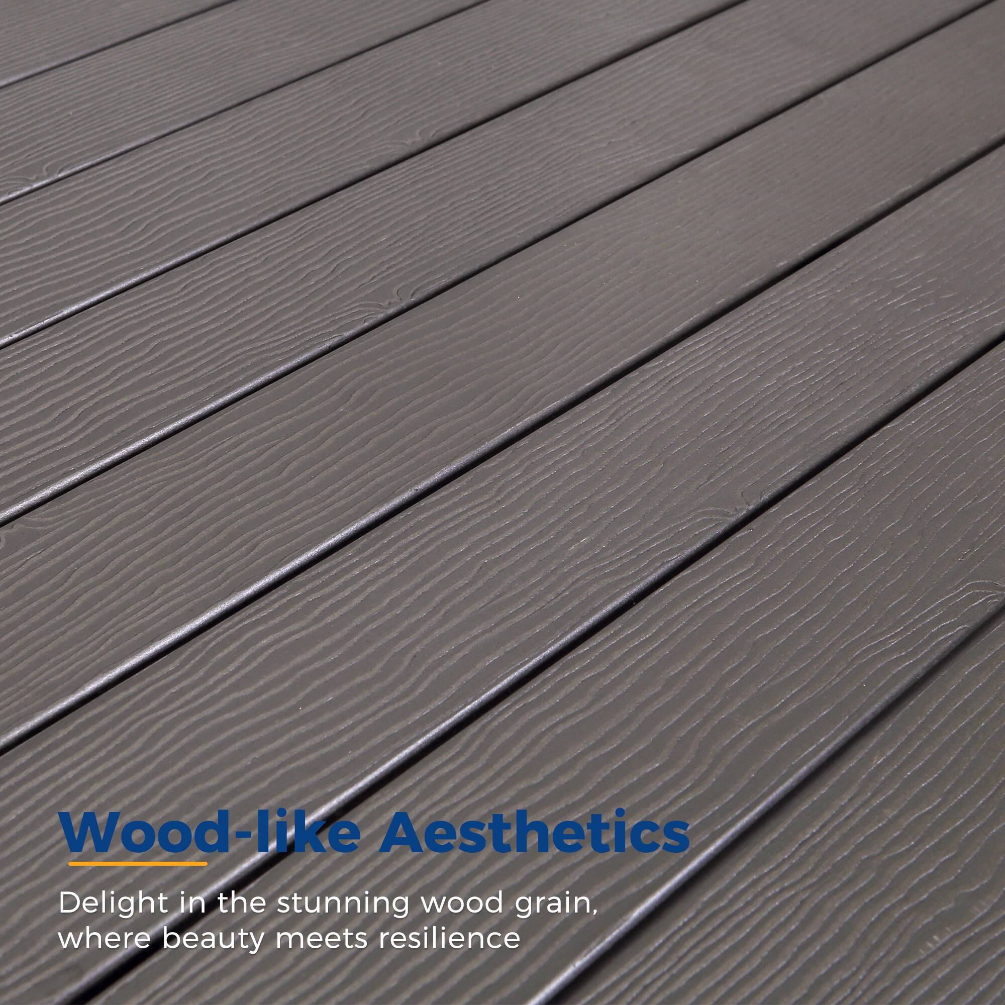 Wood-like Aesthetics

Delight in the stunning wood grain, where beauty meets resilience