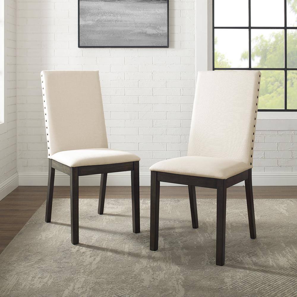 Alt View 2. Crosley Furniture - Hayden 2-Piece Upholstered Dining Chair Set - Grey.
