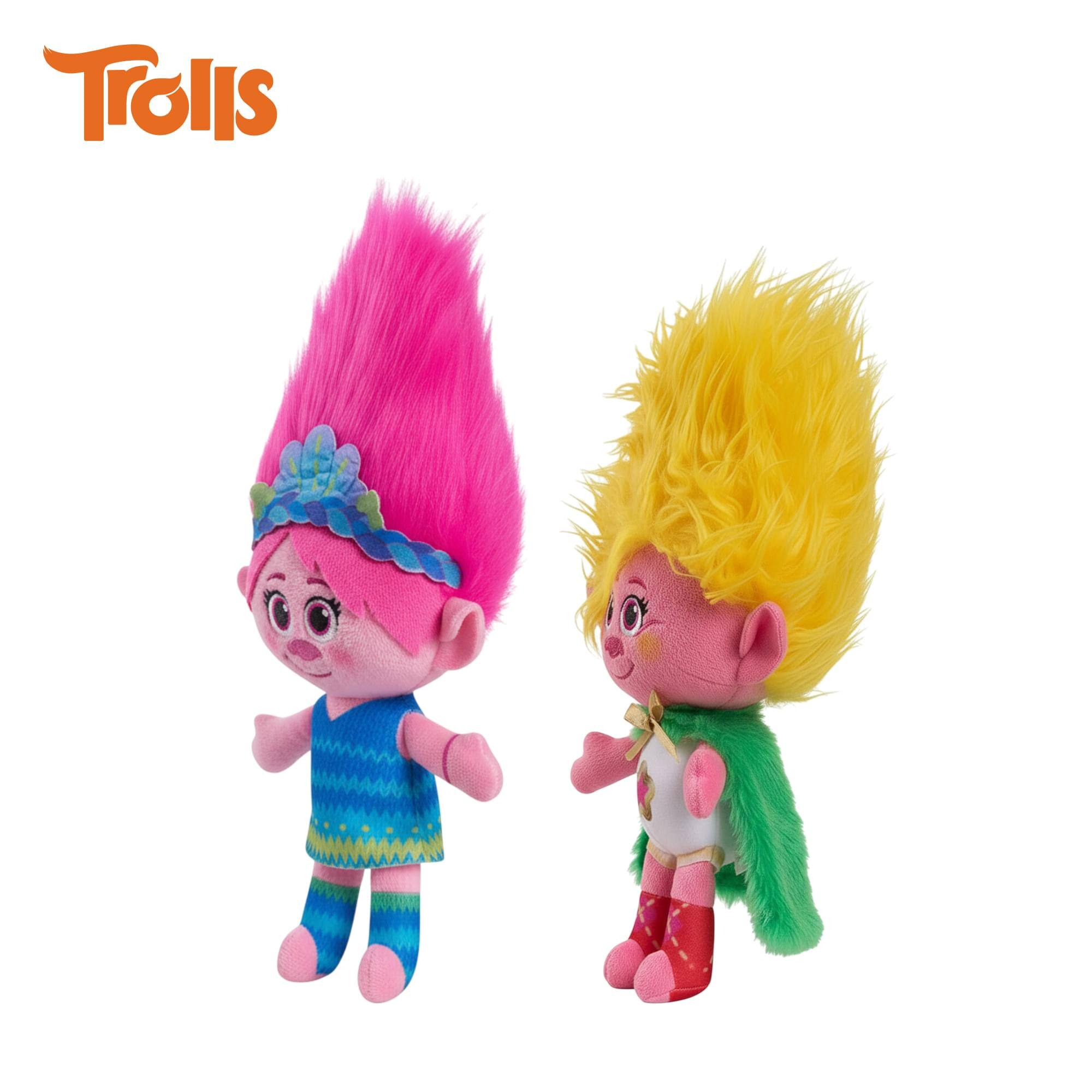 Alt View 10. Just Play - DreamWorks Trolls Band Together Poppy and Viva 8-inch Plush Set - Multi-Colored.