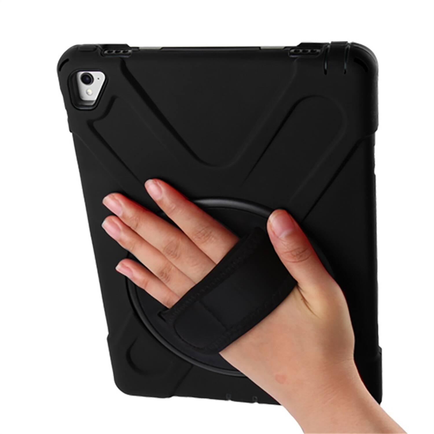 Alt View 4. Mybat - MyBat Rotatable Stand Protector Cover with Wristband for Apple iPad Pro 9.7 - Black - Black.