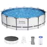 Bestway - Steel Pro MAX 15'x42" Round Above Ground Swimming Pool with Pump & Cover