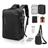 VEVOR - Vacuum Travel Backpack, 65L, Expandable Vacuum Seal Compression Travel Backpack with Pump, with TSA-Approved Lock - Black