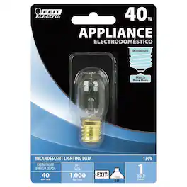 FEIT ELECTRIC - 40 W T7 Appliance Incandescent Bulb E17 (Intermediate) Soft White 1 pk