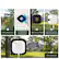 1. Clean the glass surface
2. Peel off the adhesive backing of the magnetic sticker
3. Stick the sticker firmly
4. Power on the camera (remove memory card)
5. Attach the camera