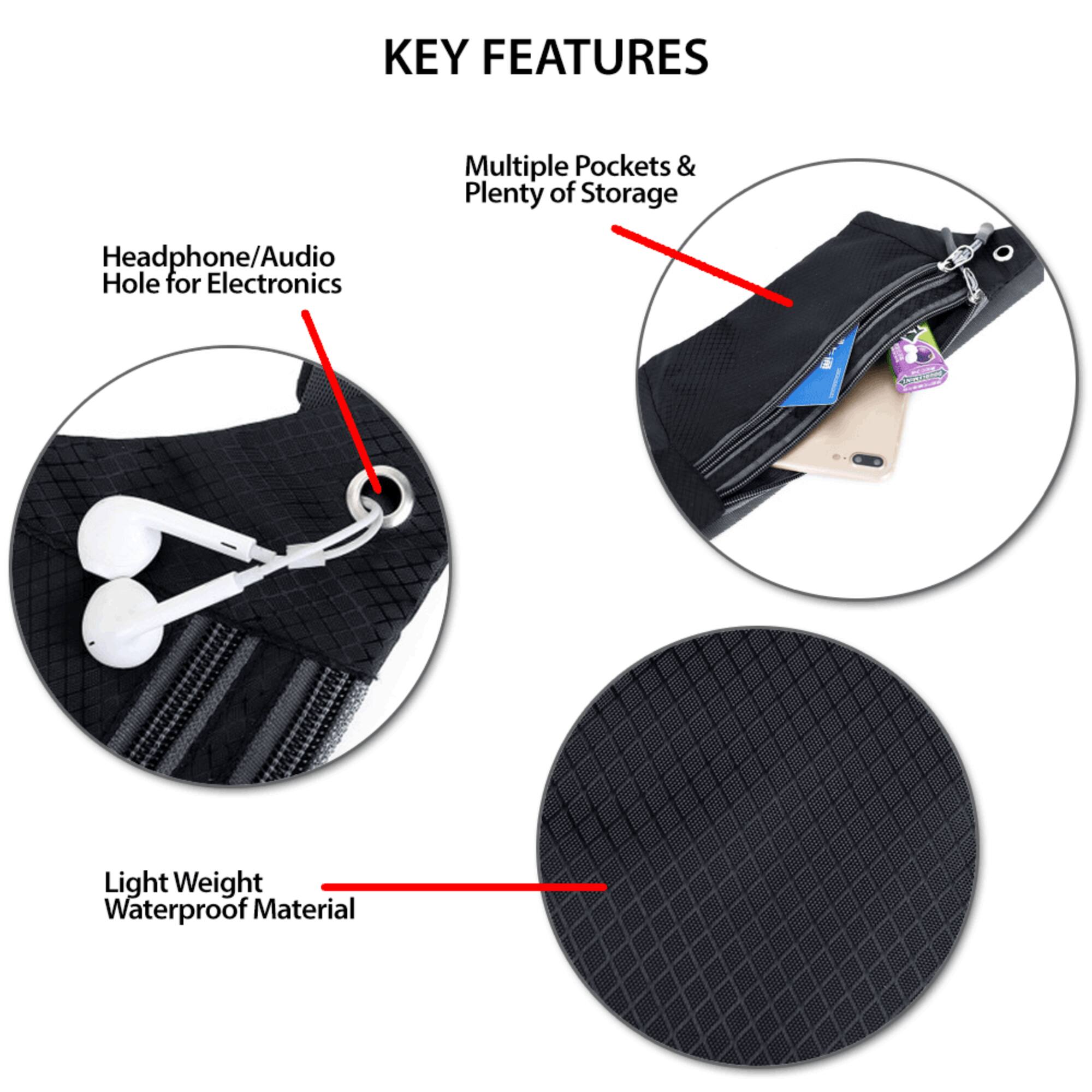 KEY FEATURES

- Multiple Pockets & Plenty of Storage
- Headphone/Audio Hole for Electronics
- Light Weight Waterproof Material