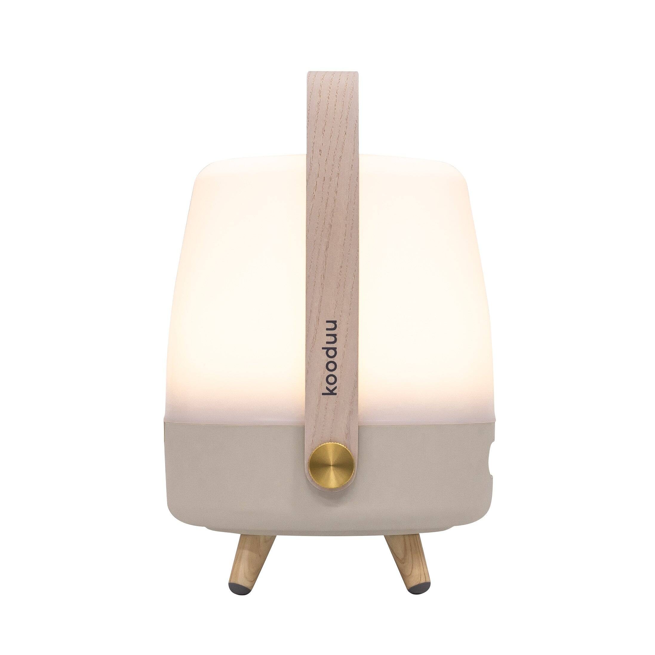 Alt View 3. Kooduu - Lite Up Play Mini- Sand Lamp, Cordless rechargeable indoor/outdoor speaker Lamp, Sound by JBL.