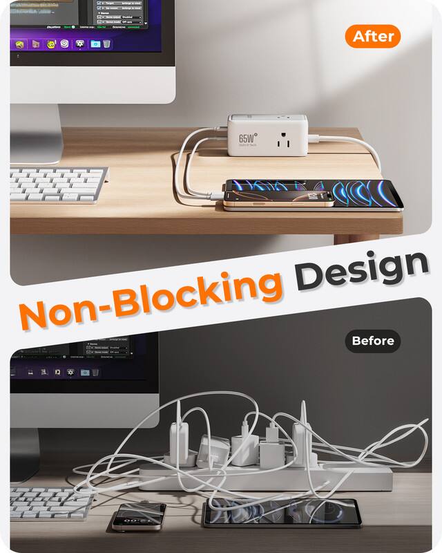 After  
65W  
KYA  
Non-Blocking Design  
Before