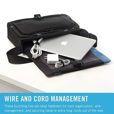 WIRE AND CORD MANAGEMENT

These bundling ties are ideal fasteners for cord organization, wire management, and securing loose or extra-long cords out of the way.