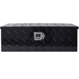 Boyel Living - Black 30x10x13-Inch Aluminum Heavy-Duty Truck Bed Underbody Storage Tool Box
