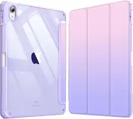 Fintie - Clear Case for iPad (A16) 11-inch 2025 and iPad 10th Gen 10.9 Inch 2022, Shockproof Cover with Transparent Back Shell - Fantasy Ombre