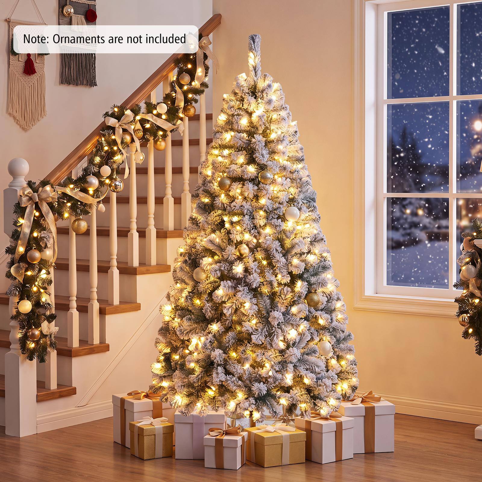 Note: Ornaments are not included