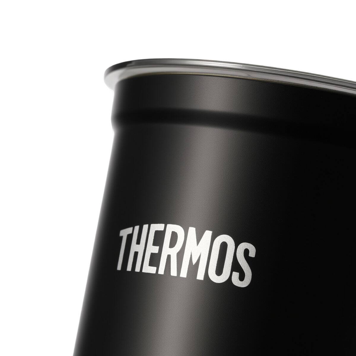 Left. Thermos - Automatic Milk Frother Multifunctional Steamer Electric Hot And Cold Soft Foam Maker Ehai-5607e - Black.