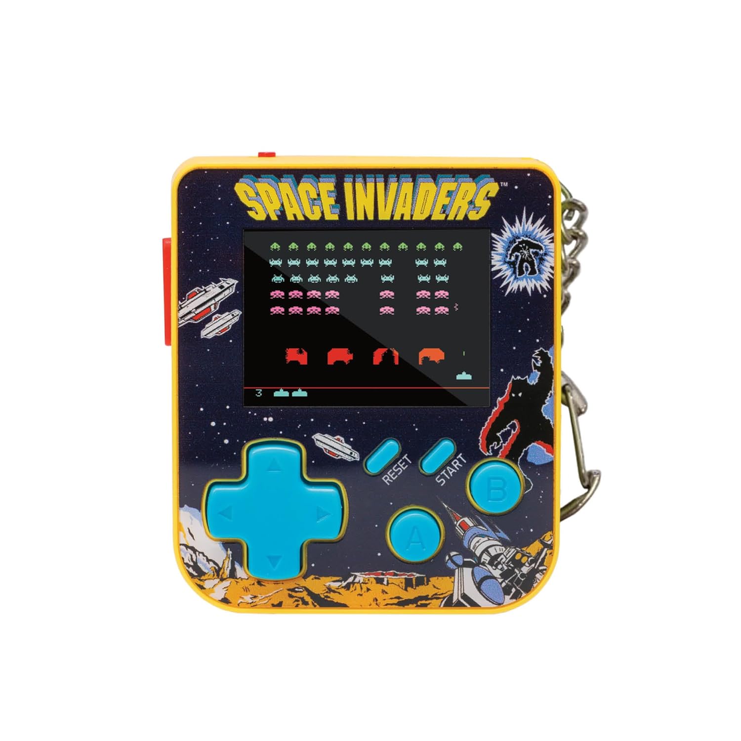 HyperMegaTech Keychain Taito Space Invaders, 1 Built In Game