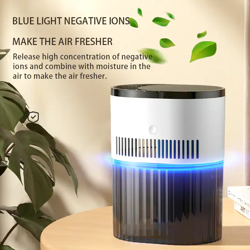 BLUE LIGHT NEGATIVE IONS  
MAKE THE AIR FRESHER  

Release high concentration of negative ions and combine with moisture in the air to make the air fresher.