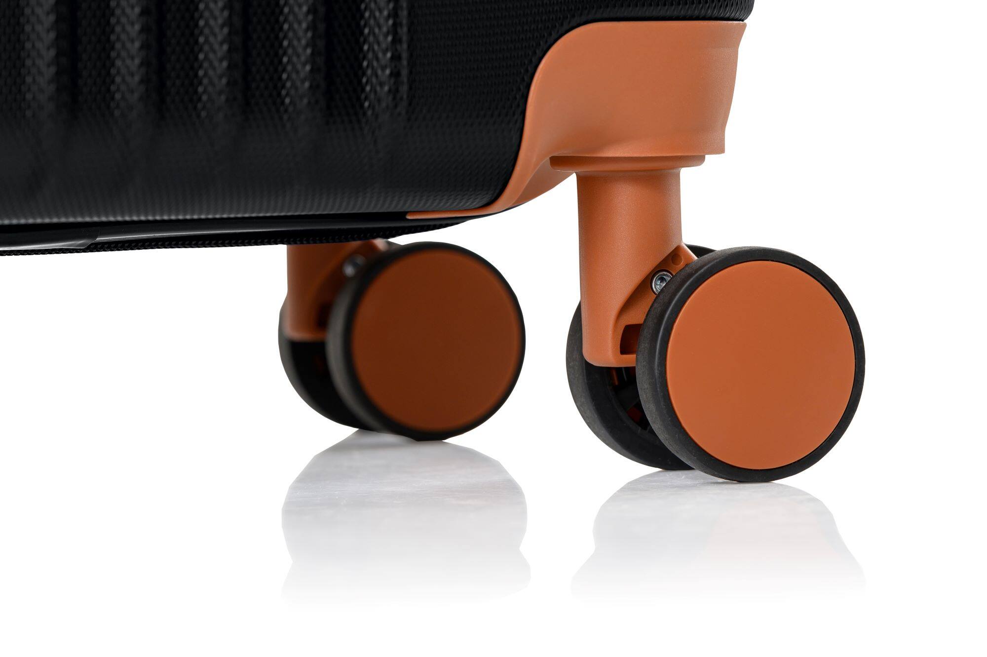 Alt View 1. Champs - Vintage 2-Piece Hardside Luggage Set - Black.