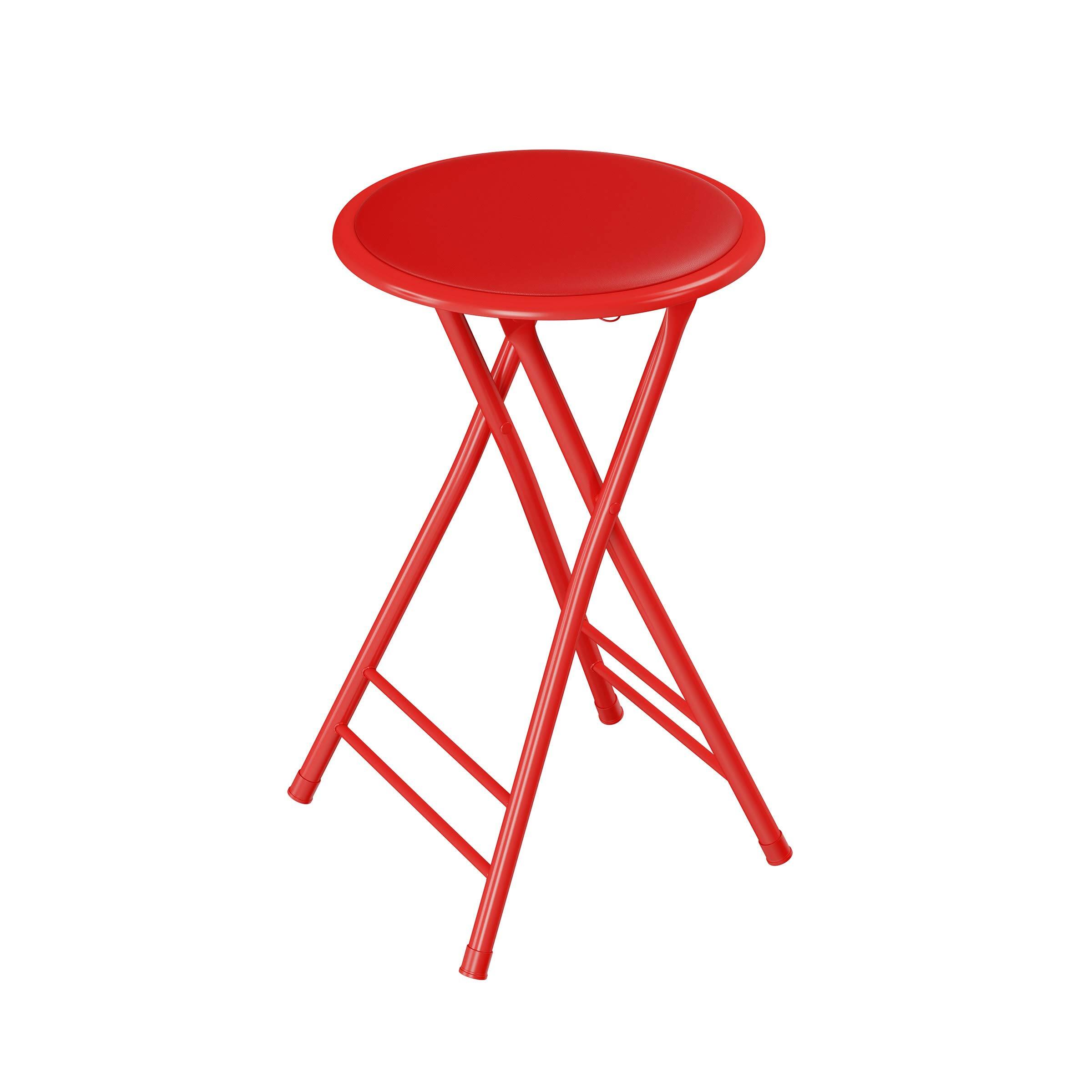 Red Single Stool