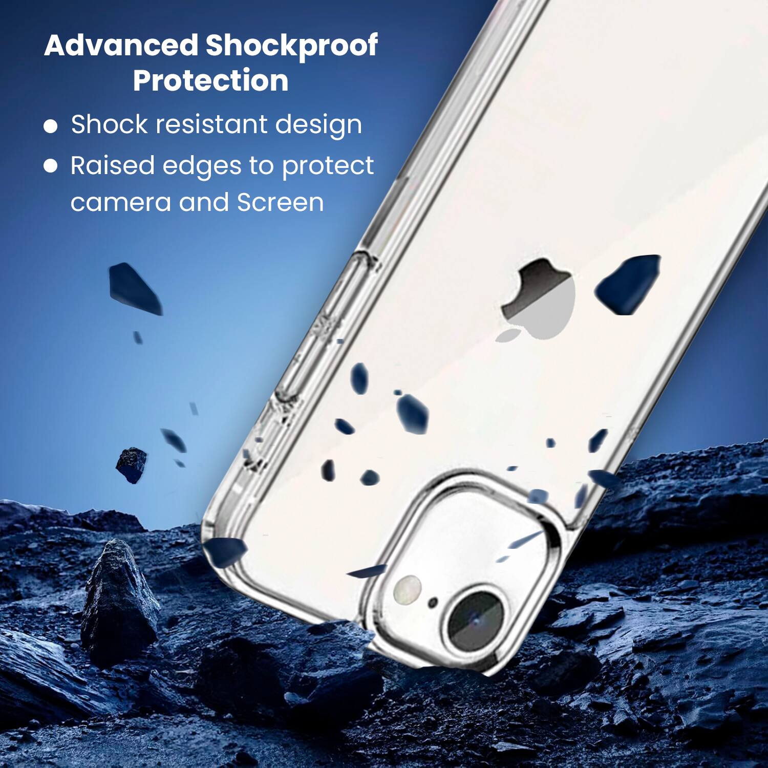 Advanced Shockproof Protection

Shock resistant design
Raised edges to protect camera and screen