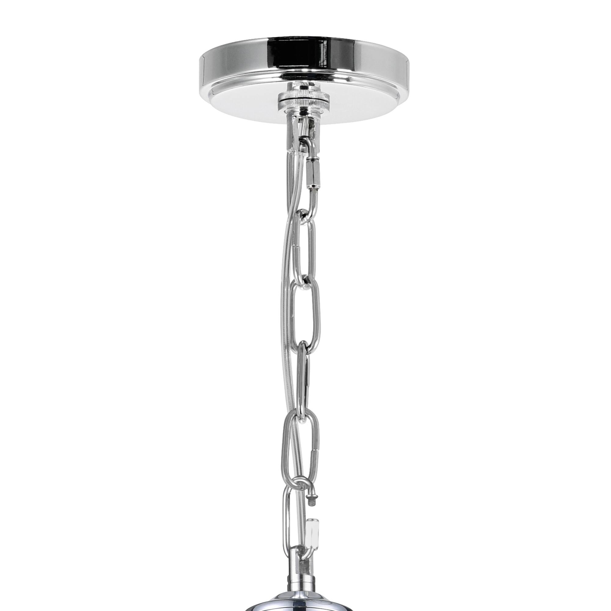 Alt View 1. CWI Lighting - Esia 4 Light Chandelier With Chrome Finish - Chrome.