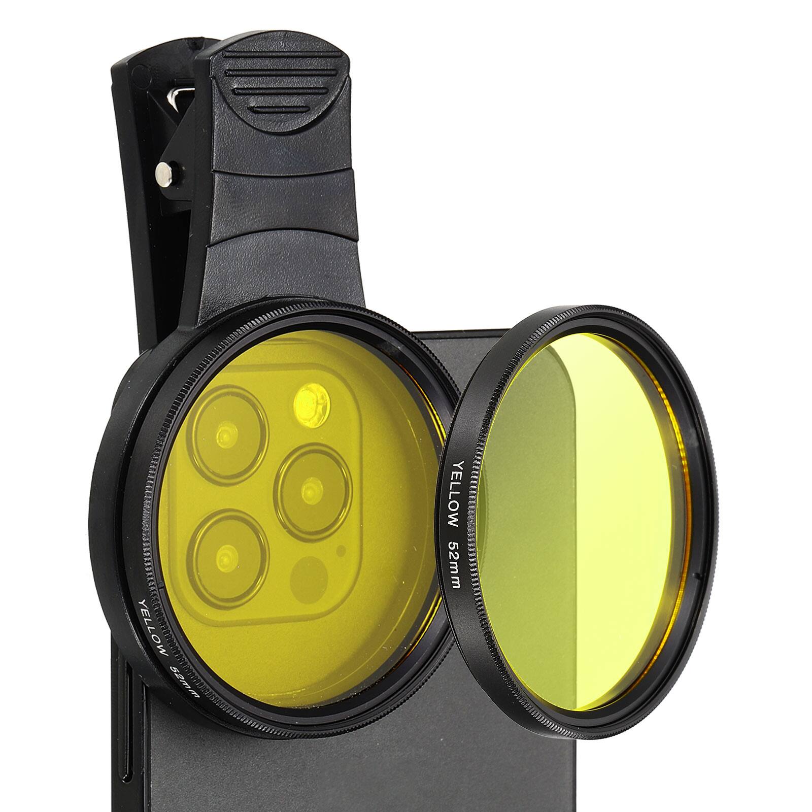 Unique Bargains - 52mm Phone Camera Lens, Clip-On Full Color Filter Circular Polarizing for Smartphones & DSLR