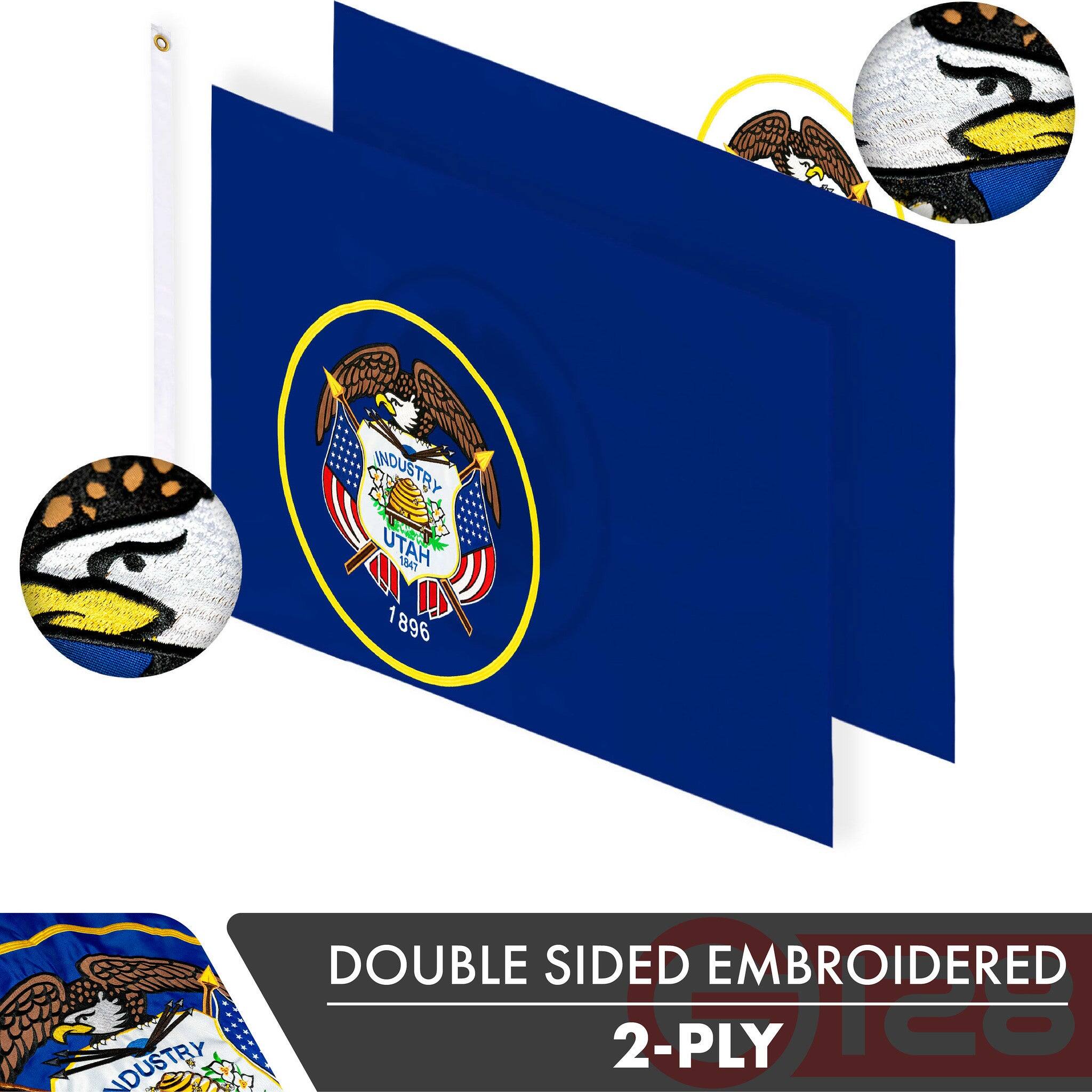 INDUSTRY HATU 184 1 1896 INDUSTRY DOUBLE SIDED EMBROIDERED 2-PLY
