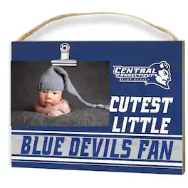 Jardine - Central Connecticut State Devils 8" x 10" Cutest Little Fan Team Logo Clip Photo Frame - Blue