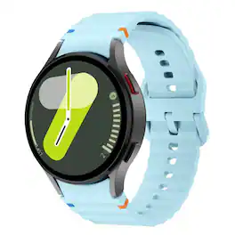 StrapsCo - Motion Strap Silicone Rubber Watch Band For Samsung Galaxy Watch 7 - Light Blue