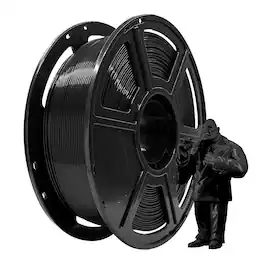 Flashforge - PLA Filament 1.75mm, 3D Printer Filament 1kg (2.2lbs) Spool, Dimensional Accuracy +/- 0.02mm - Black