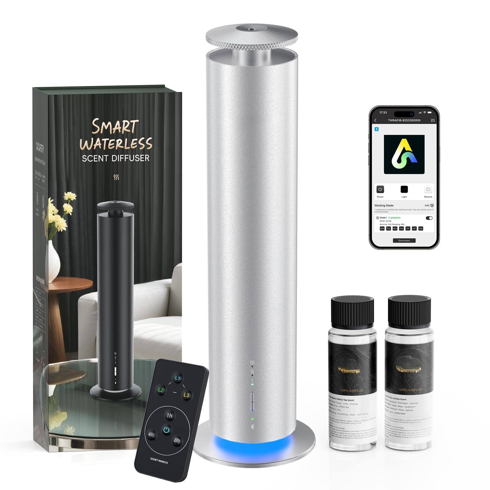 Metallic Silver + Night Light