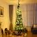 Alt View 13. Costway - 9Ft PVC Artificial Pencil Christmas Tree Slim Stand - Green.
