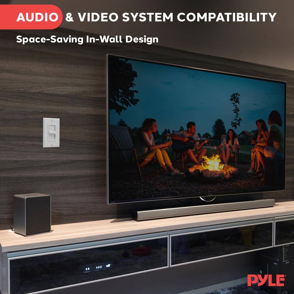AUDIO & VIDEO SYSTEM COMPATIBILITY  
Space-Saving In-Wall Design  

PYLE