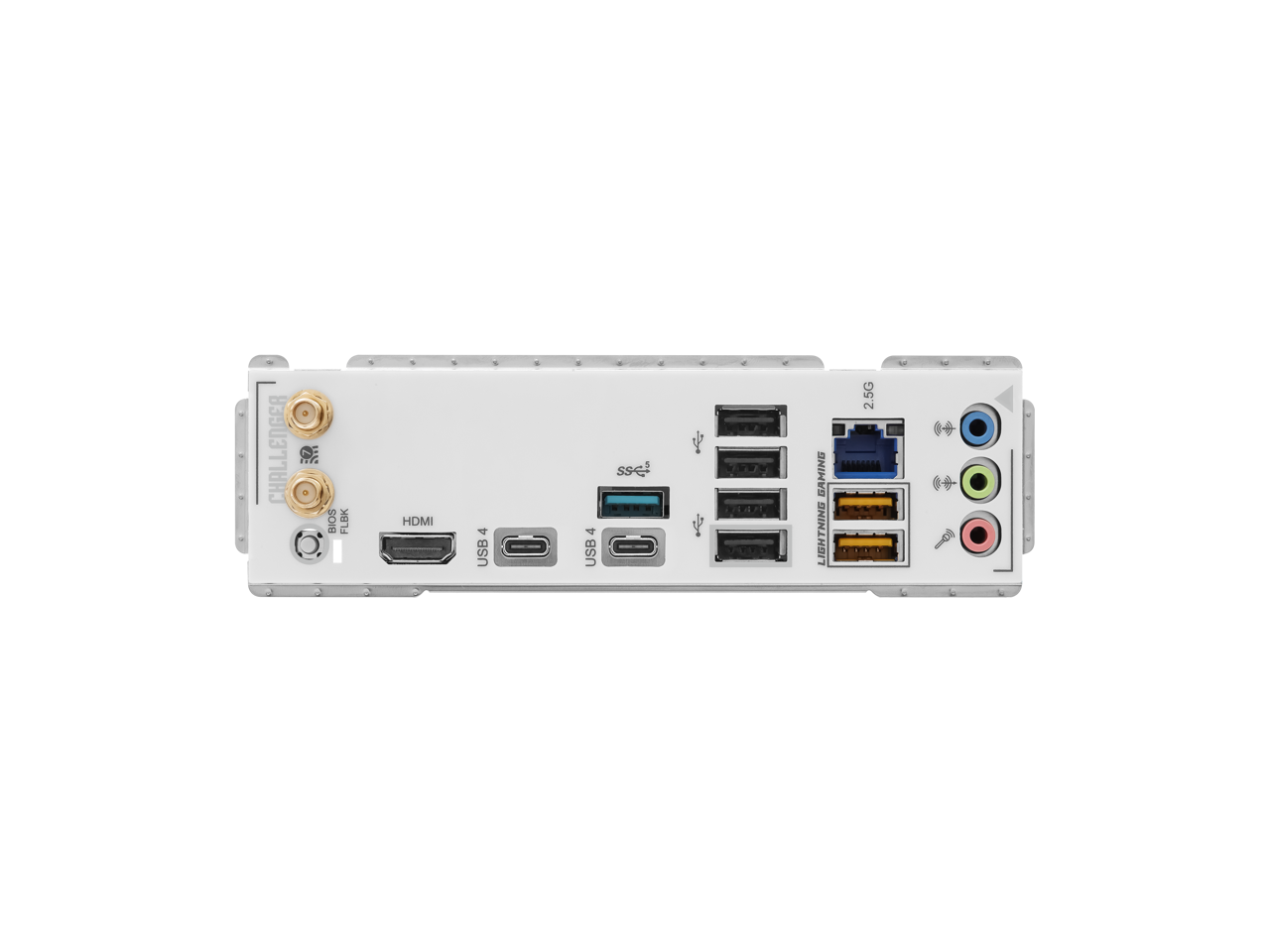CHALLENGER  
BIOS FLBK  
HDMI  
4 USB  
4 USB  
GAMING LIGHTNING  
2.5G