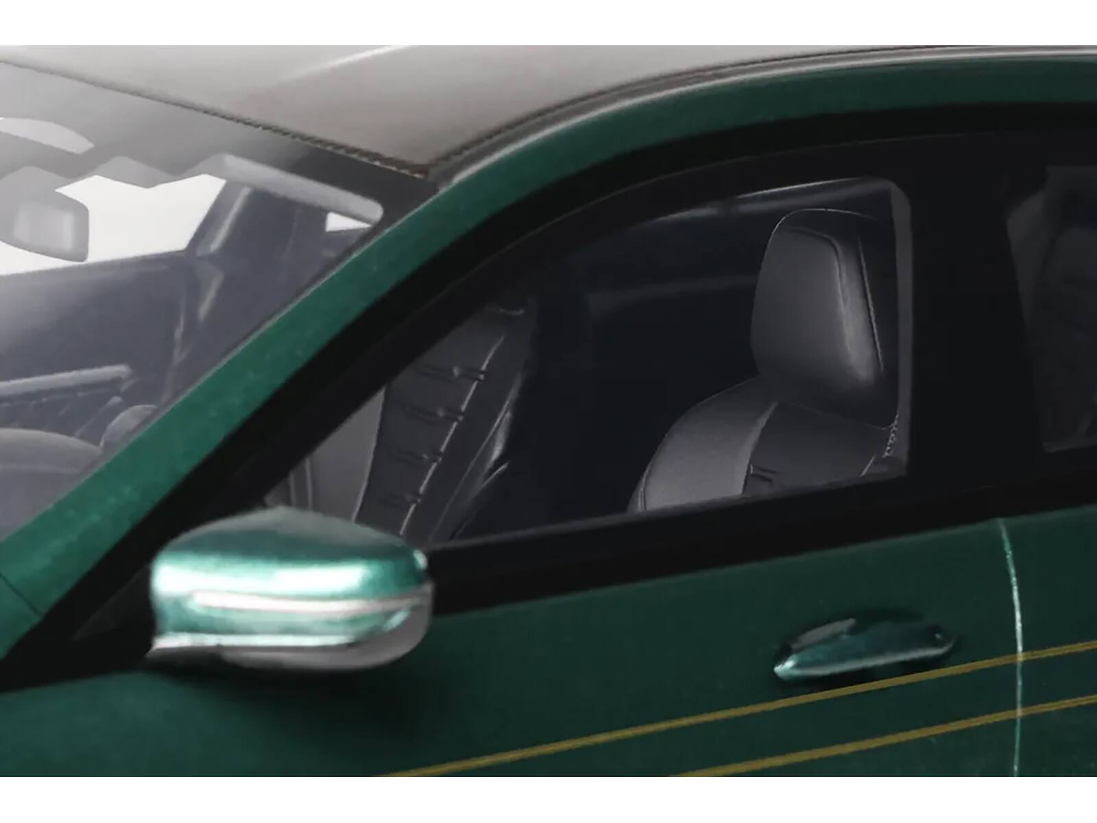 Left. GT Spirit - 2023 BMW Alpina B8 Gran Coupe Green Metallic 1/18 Model Car by GT Spirit - Green Metallic.